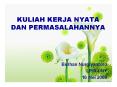 KULIAH KERJA NYATA DAN PERMASALAHANNYA PowerPoint PPT Presentation
