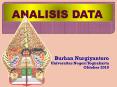 ANALISIS DATA PowerPoint PPT Presentation