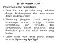 SISTEM POLITIK ISLAM PowerPoint PPT Presentation