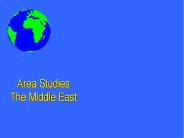 Area Studies The Middle East