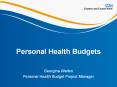 Personal Health Budgets PowerPoint PPT Presentation