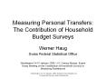 Measuring Personal Transfers: The Contribution of Household Budget Surveys PowerPoint PPT Presentation