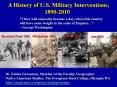 A history of US Military Interventions 1890 - 2010 PowerPoint PPT Presentation