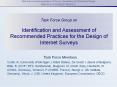 Task Force Group on Identification and Assessment of Recommended Practices for the Design of Internet Surveys PowerPoint PPT Presentation