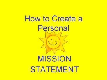 How to Create a Personal