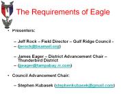 The Requirements of Eagle