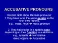 Accusative Pronouns PowerPoint PPT Presentation