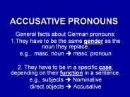 Accusative Pronouns