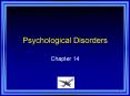 Psychological Disorders PowerPoint PPT Presentation