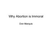 Why Abortion is Immoral