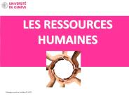 LES RESSOURCES HUMAINES