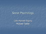 Social Psychology