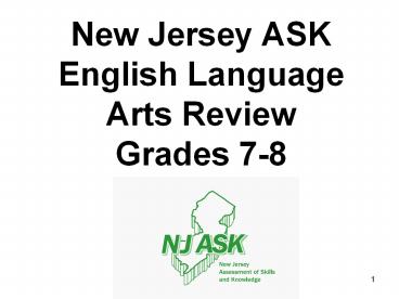 New Jersey ASK English Language Arts Review