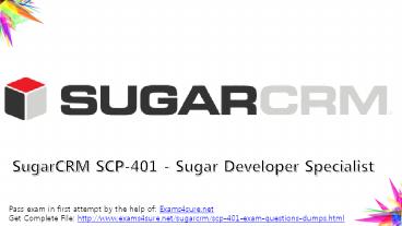 SCP-401 Practice Test