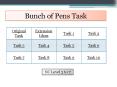 Bunch of Pens Task PowerPoint PPT Presentation