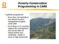 Poverty-Conservation Programming in CARE PowerPoint PPT Presentation