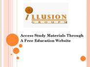 Access Study Materials Through A Free Education Website