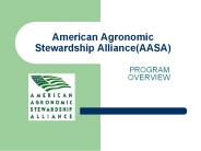 American Agronomic Stewardship Alliance(AASA)