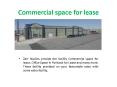 Commercial space for lease PowerPoint PPT Presentation