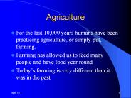 Agriculture