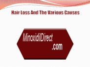 Hair Loss And The Various Causes