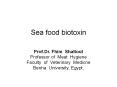Sea food biotoxin PowerPoint PPT Presentation
