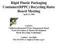 Rigid Plastic Packaging Container(RPPC) Recycling Rates Board Meeting April 13, 2004   Cal/EPA California Integrated Waste Management Board Waste Prevention PowerPoint PPT Presentation