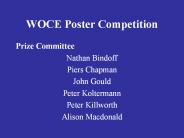 WOCE Poster Competition