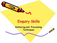 Enquiry Skills