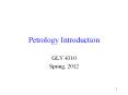 Petrology Introduction PowerPoint PPT Presentation