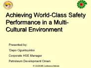 HSE Advisors Competence