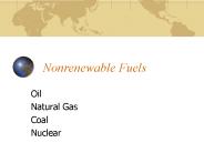Nonrenewable Fuels