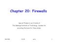 Chapter%2020:%20Firewalls PowerPoint PPT Presentation