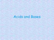 Acids and Bases