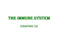 The Immune System PowerPoint PPT Presentation