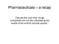 Pharmaceuticals  PowerPoint PPT Presentation