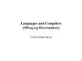 Languages and Compilers (SProg og Overs PowerPoint PPT Presentation