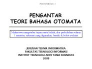 PENGANTAR TEORI BAHASA OTOMATA