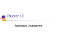 Application Development PowerPoint PPT Presentation