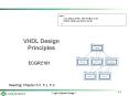 VHDL Design Principles PowerPoint PPT Presentation