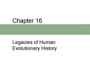 Legacies of Human Evolutionary History