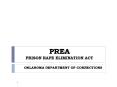 PREA PRISON RAPE ELIMINATION ACT PowerPoint PPT Presentation