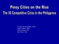 Pinoy Cities on the Rise PowerPoint PPT Presentation