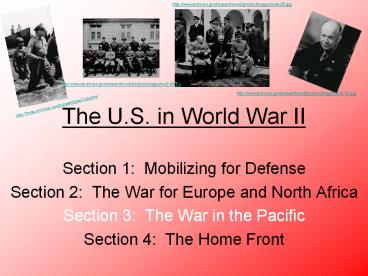 The U.S. in World War II