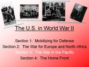The U.S. in World War II