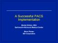 A Successful PACS Implementation PowerPoint PPT Presentation