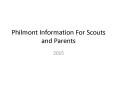 Philmont Information For Scouts and Parents PowerPoint PPT Presentation