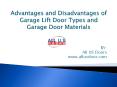 Advantages and disadvantages of Garage Lift Door Types and Garage Door Material PowerPoint PPT Presentation