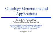 Ontology Generation and Applications