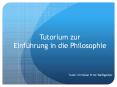 Tutorium zur Einf PowerPoint PPT Presentation